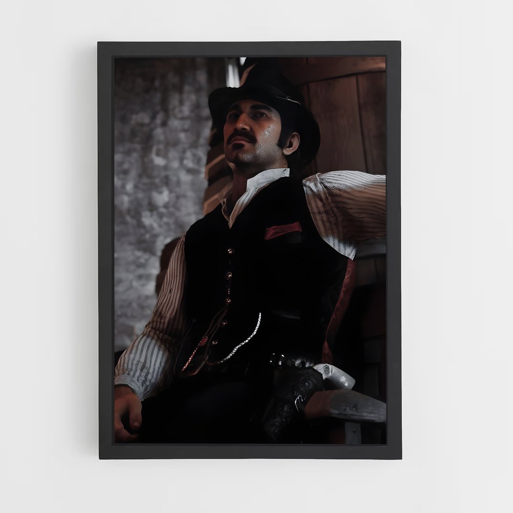 Poster Cowboy Dutch – affiche Red Dead Redemption (vue 2)